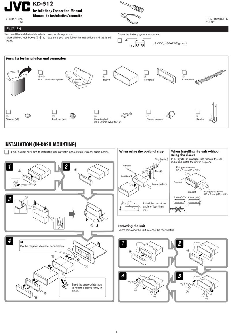 JVC KD-S12 Guide