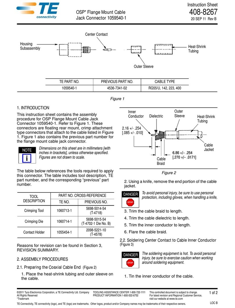TE 1059540-1 instruction sheet