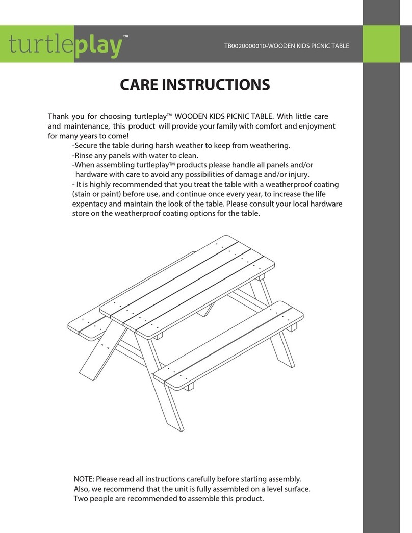 Turtleplay TB0020000010 Care Instructions