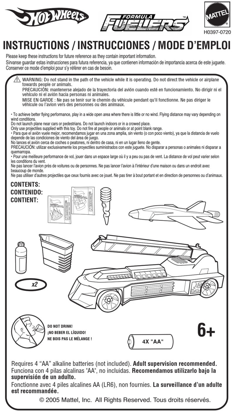 Mattel HotWheels FORMULA FUELERS H0397 User manual
