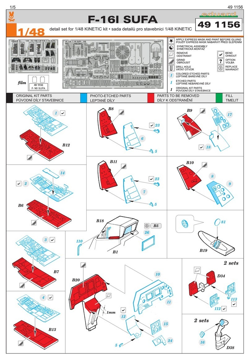 Eduard F-16I SUFA quick start guide