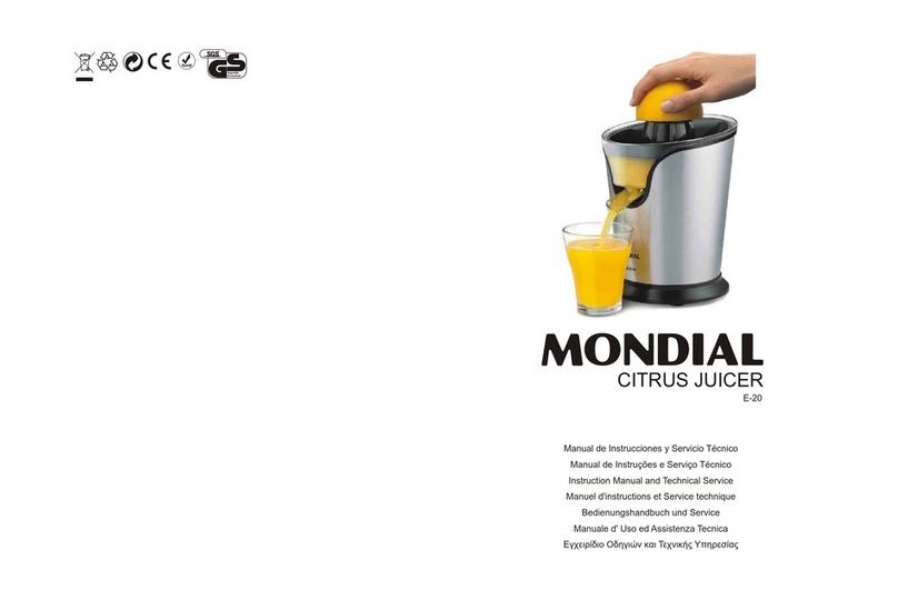 Mondial Designs Limited E-20 Instruction Manual and Technical Service