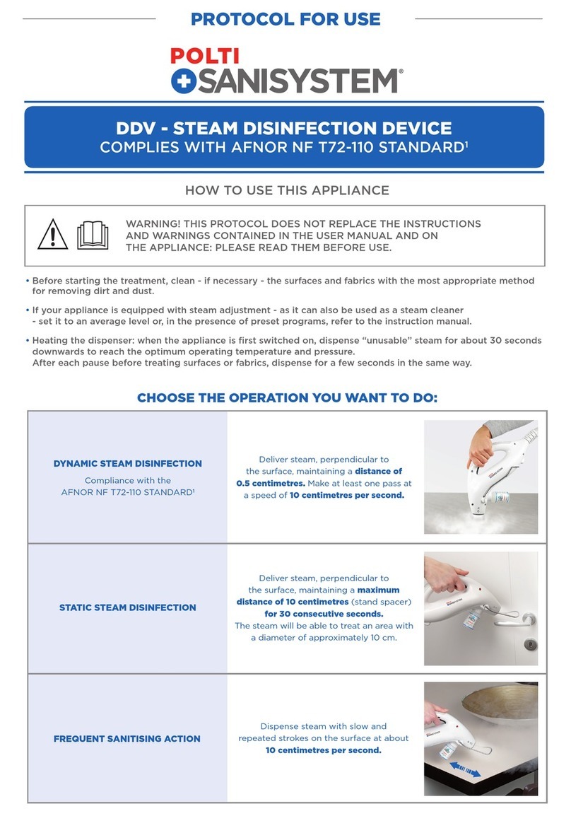 POLTI DDV Protocol for Use