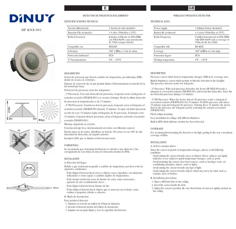 DINUY DP KNX 001 User manual