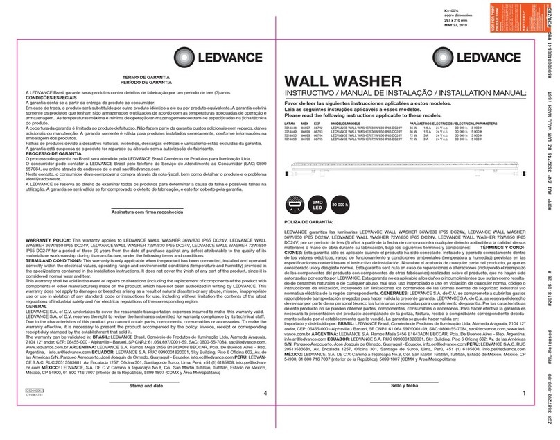 Ledvance WALL WASHER User manual