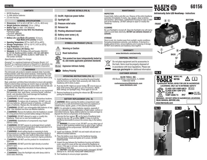 Klein Tools 60156 instructions