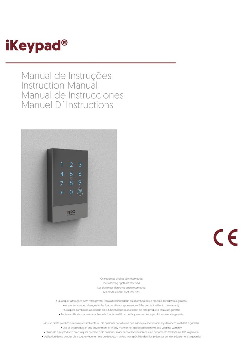 Itec iKeypad instruction manual