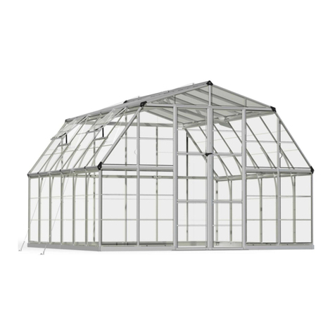 Palram Americana 12'x12' Hybrid Glazing Assembly instructions