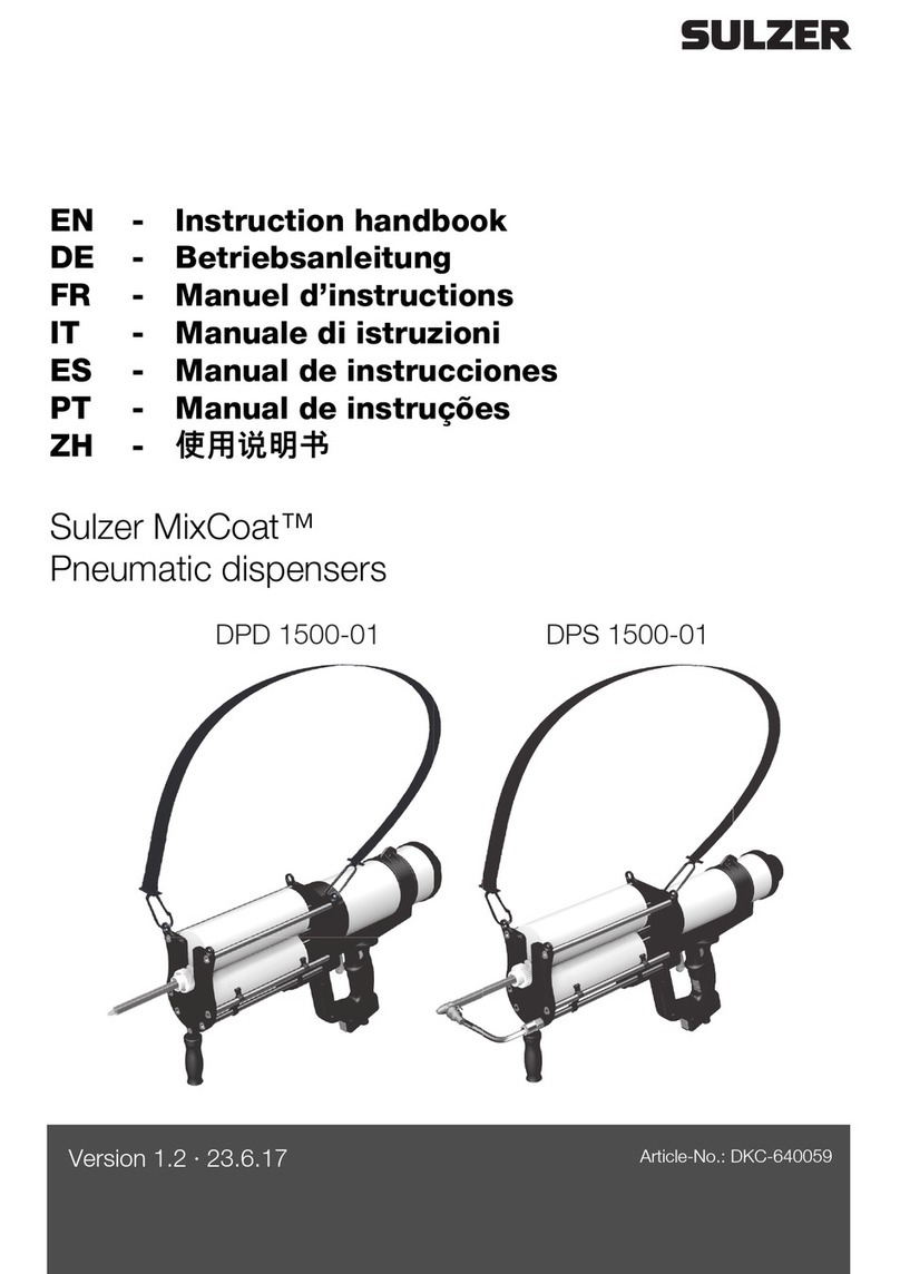 Sulzer Sulzer MixCoat DPD 1500-01 Instruction handbook