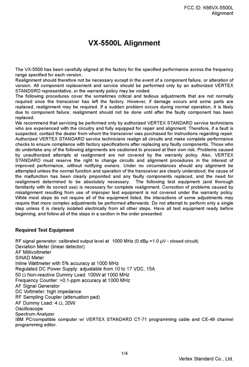 Yaesu VX-5500L User manual