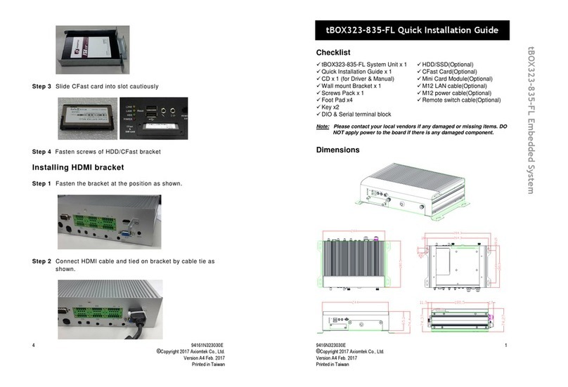 AXIOMTEK tBOX323-835-FL User manual