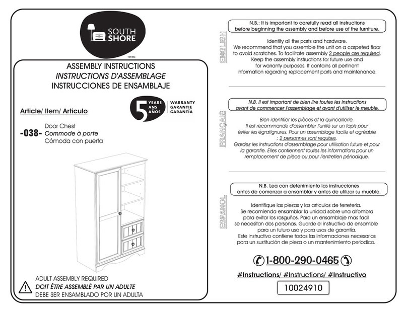 SouthShore 038 User manual