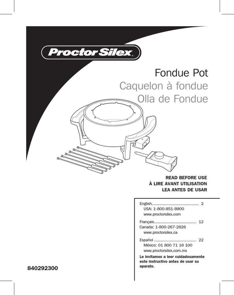 Proctor-Silex 86200 manual