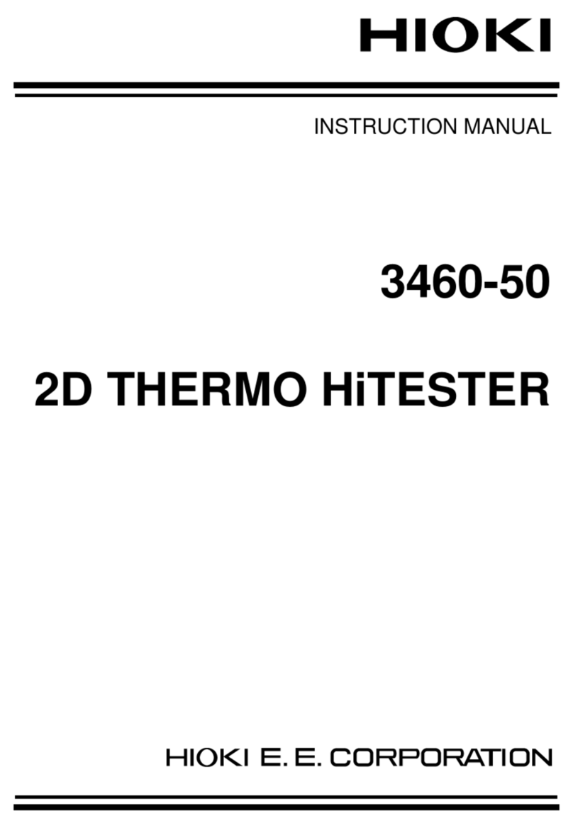 Hioki 2D THERMO HiTESTER User manual