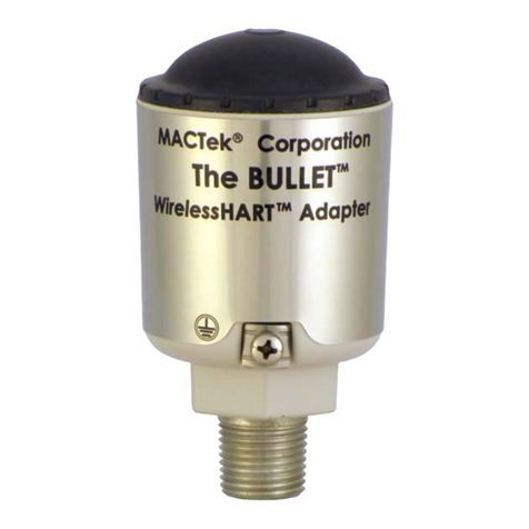 WirelessHART MACTek Bullet WirelessHART 110100 user manual