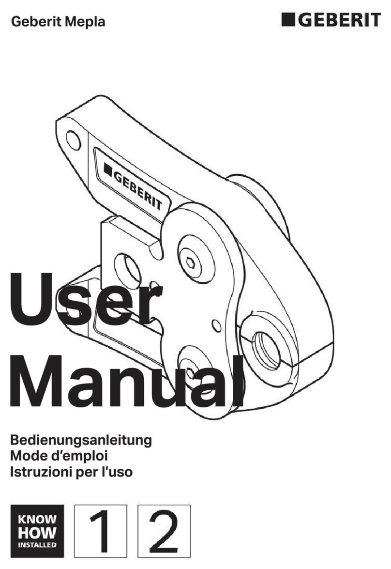 Geberit Mepla user manual