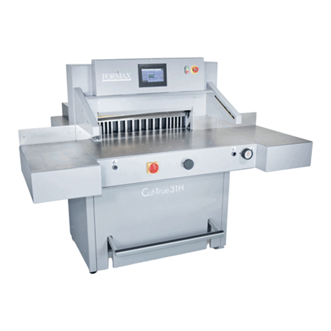 Formax Cut-True 31H Operator's manual