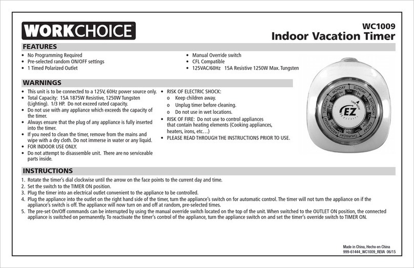 WorkChoice WC1009 quick start guide