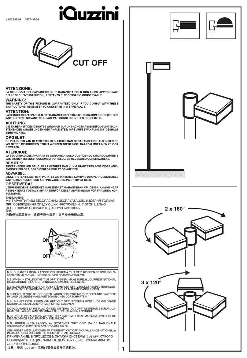 iGuzzini CUT OFF manual