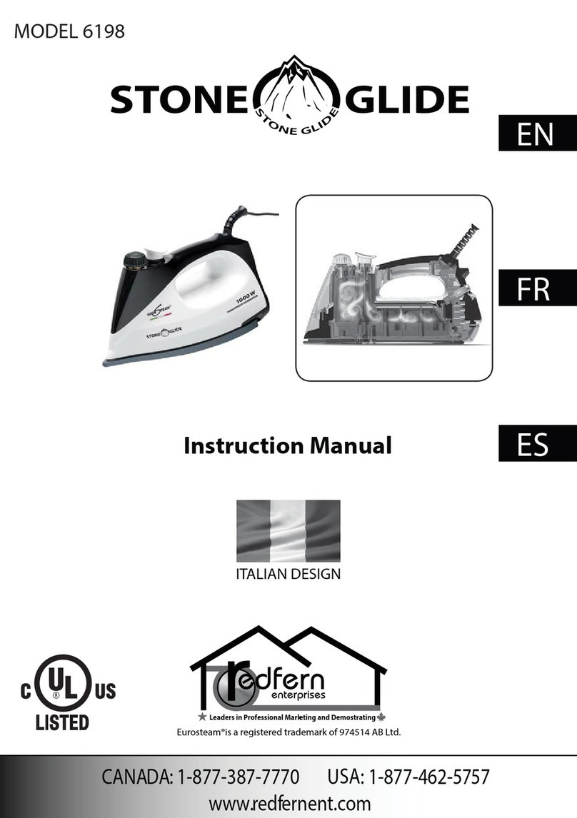Redfern Enterprises Eurosteam Stone Glide instruction manual Redfern Enterprises Eurosteam Stone Glide instruction manual