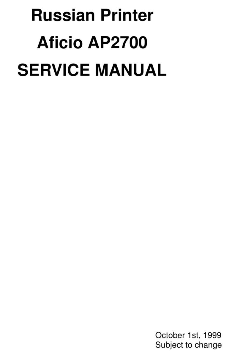 Ricoh Aficio AP2700 User manual