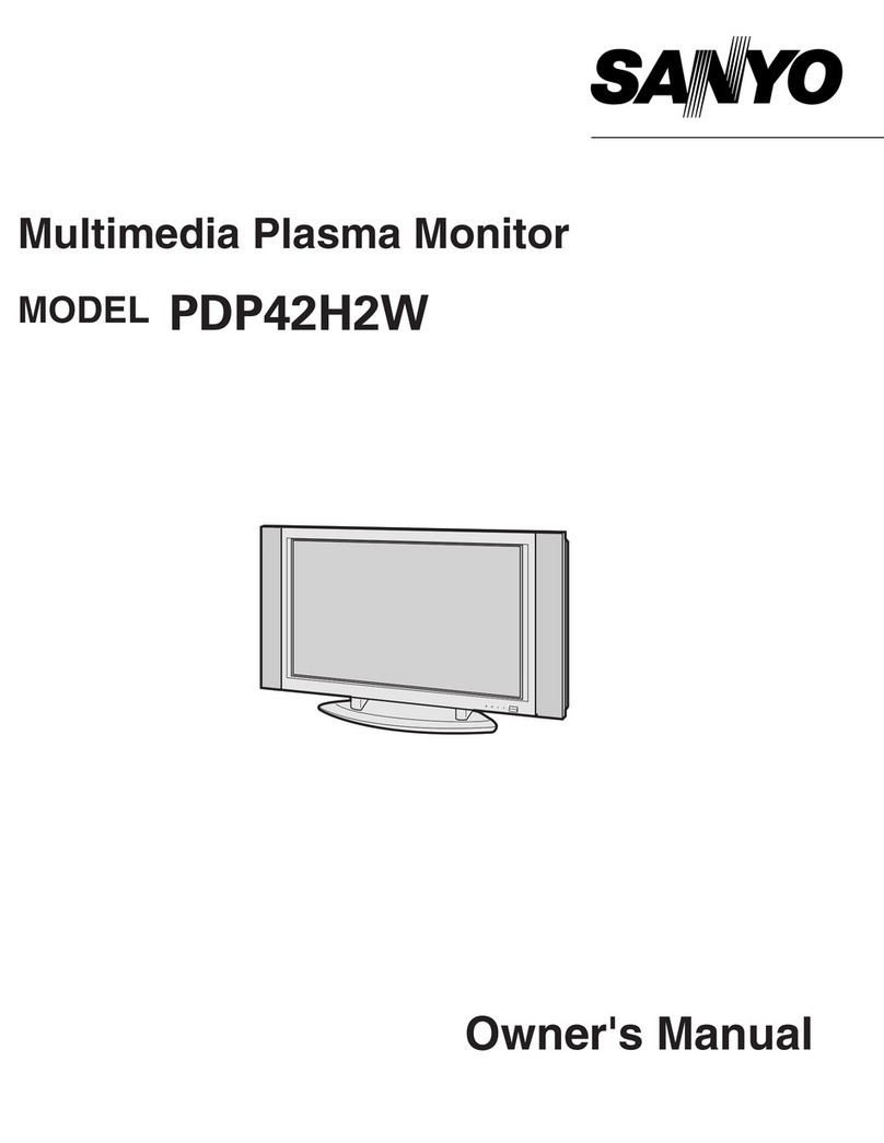 Sanyo PDP42H2W owner's manual