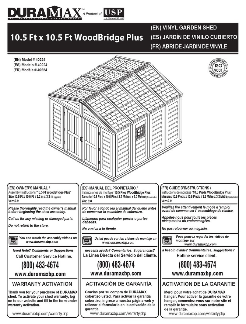 USP DURAMAX WoodBridge Plus 40224 Use and care manual
