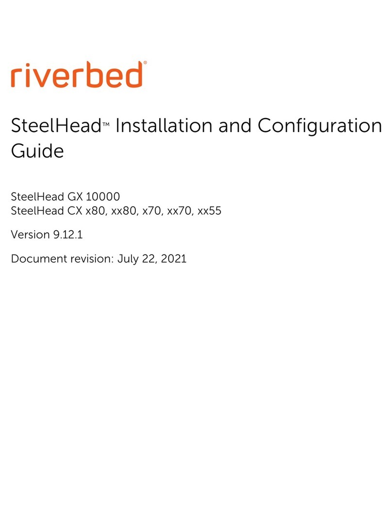 Riverbed SteelHead CX 80 Series Operator's manual