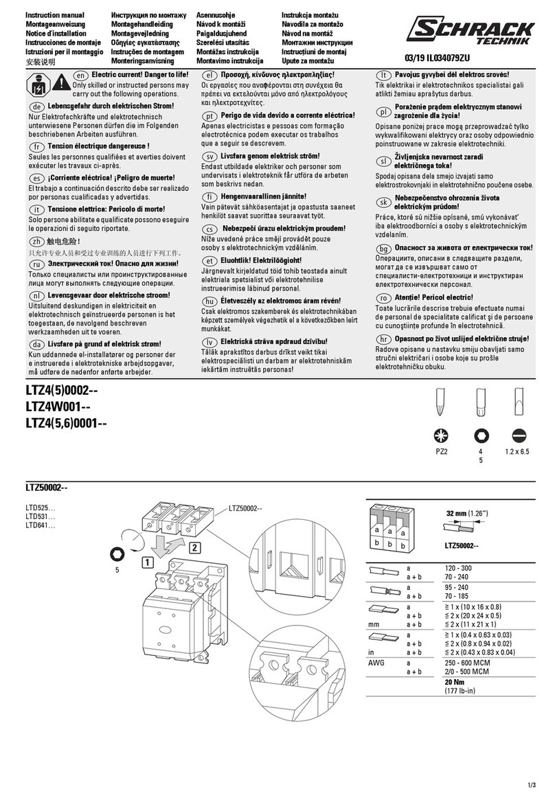Schrack LTZ40002 Series instruction manual