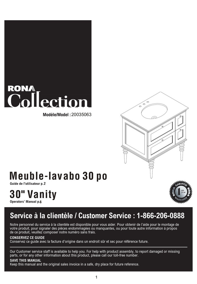 Rona Collection 20035063 Operator's manual