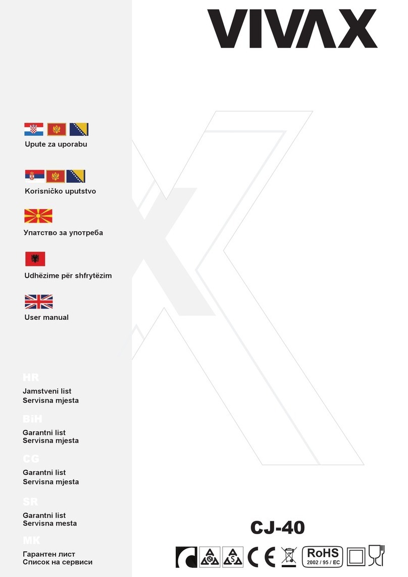 Vivax CJ-40 User manual