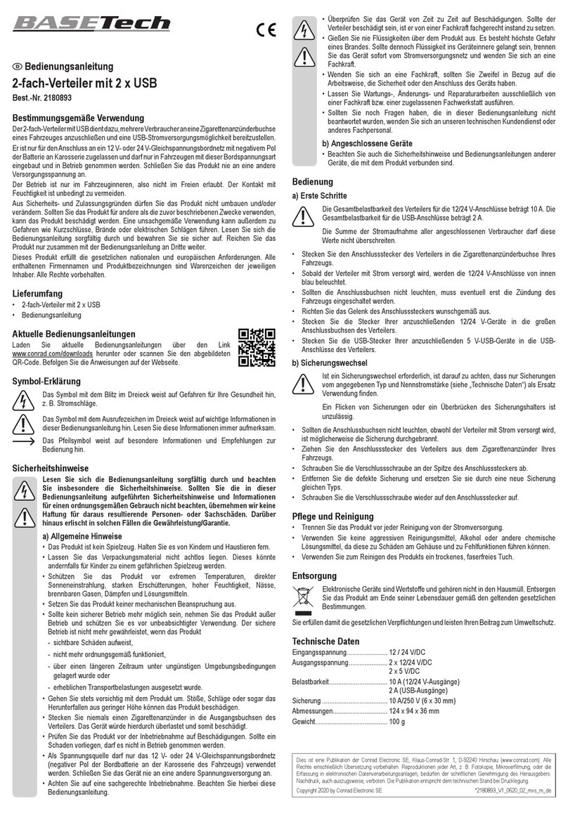 BASETech A13-123 User manual