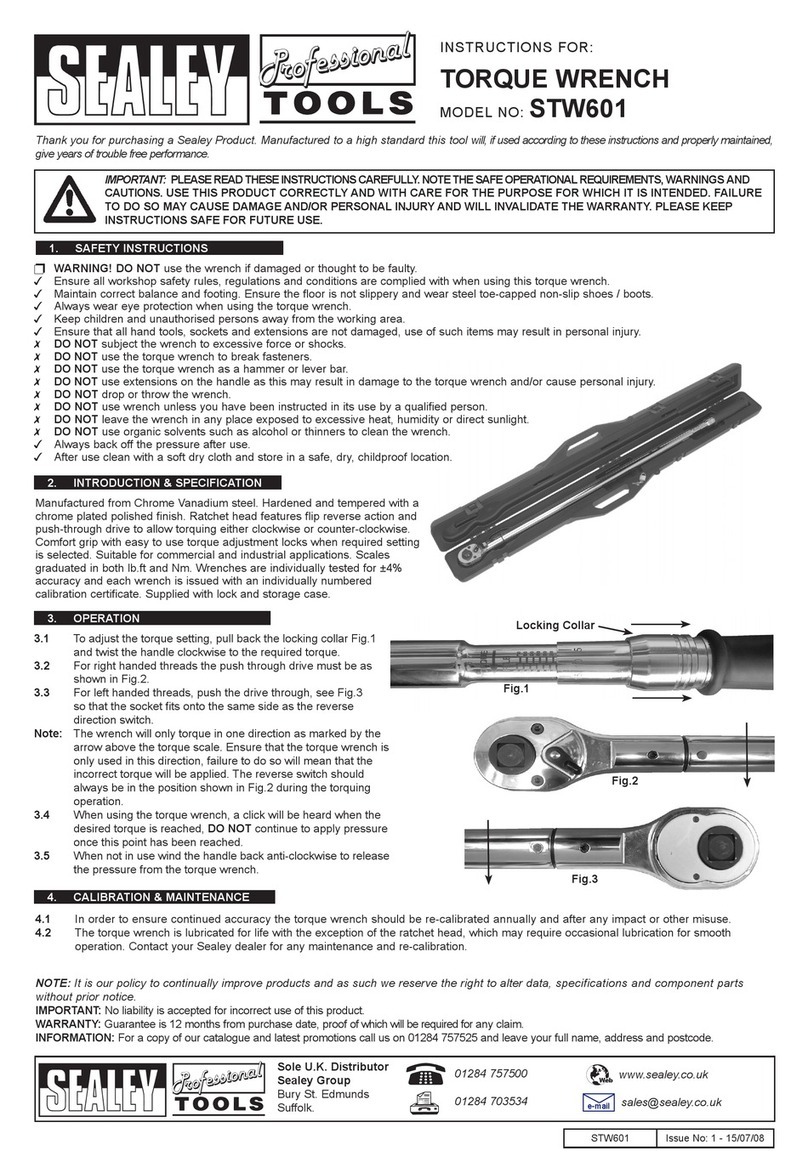 Sealey STW601 User manual