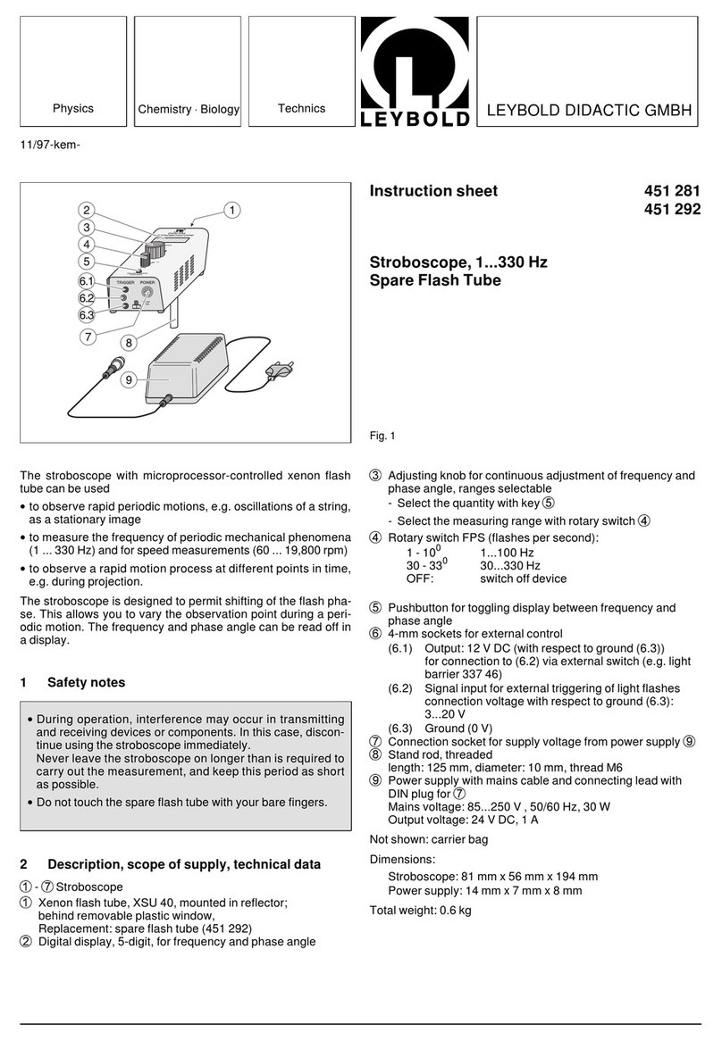 LEYBOLD 451281 instruction sheet