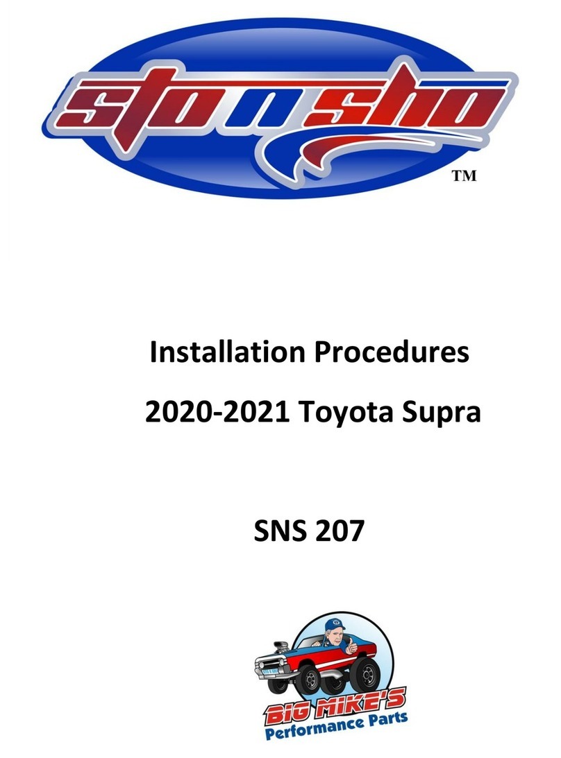 Big Mikes Performance Parts STO N SHO SNS 207 Installation procedures