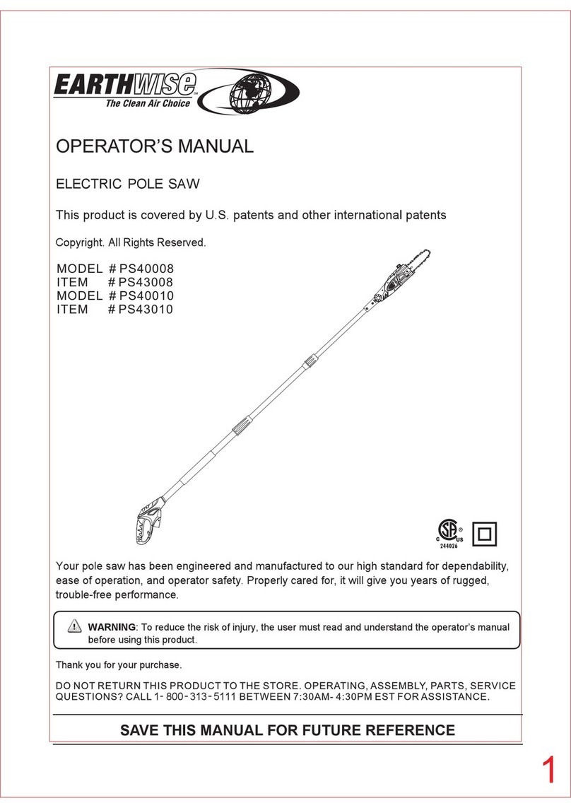 EarthWise PS40008 Operator's manual