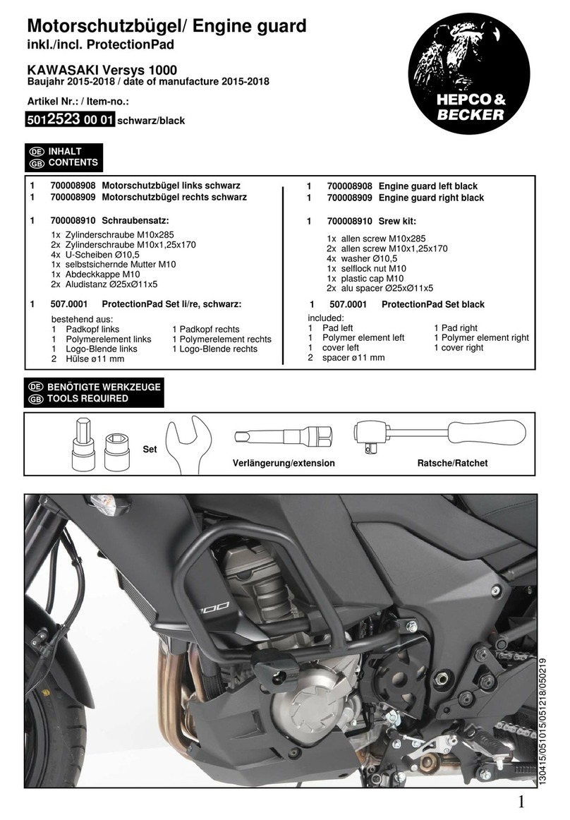 hepco & becker Engine guard User manual