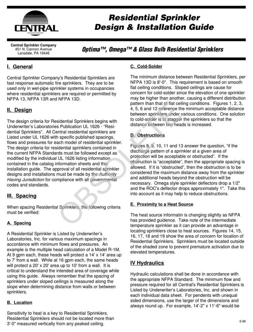 Tyco Fire Product CENTRAL Optima Design & installation guide
