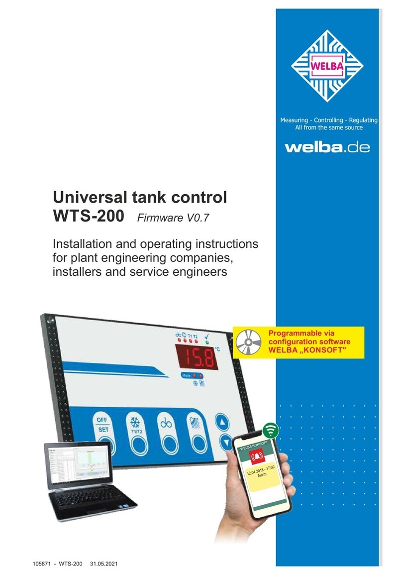 WELBA WTS-200 Installation and operating instructions