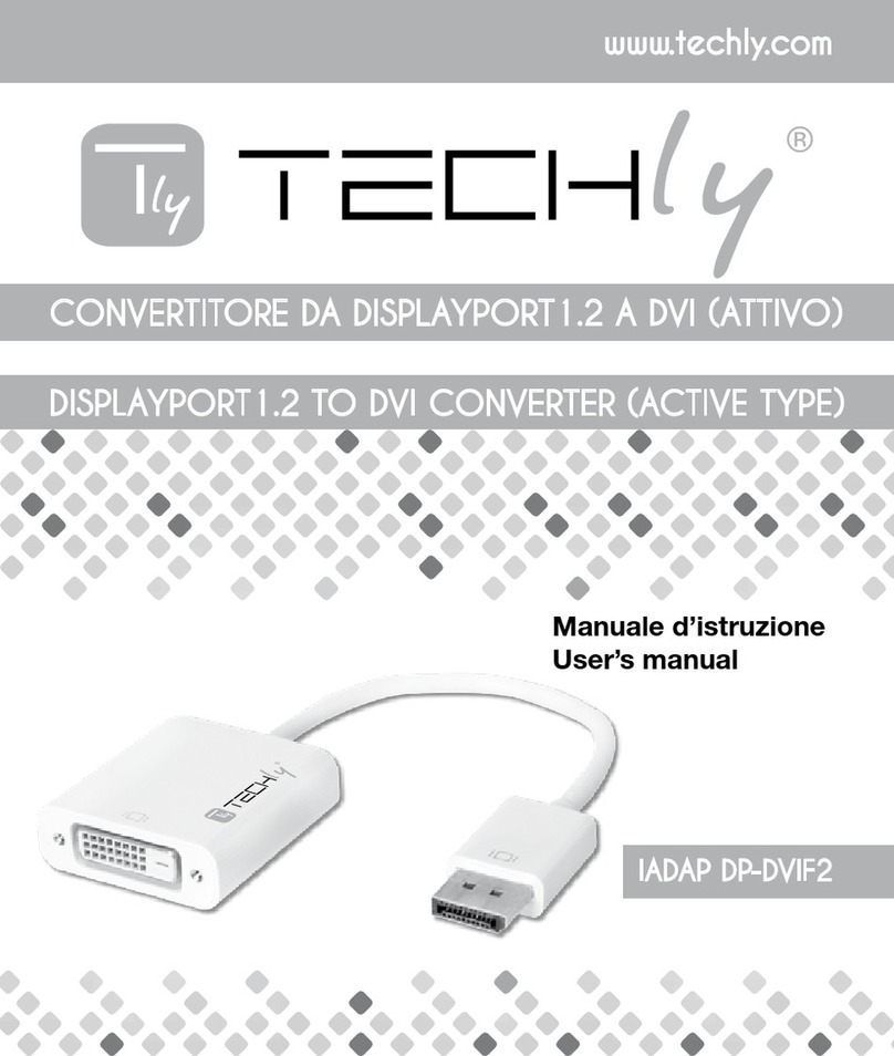 Techly IADAP DP-DVIF2 user manual