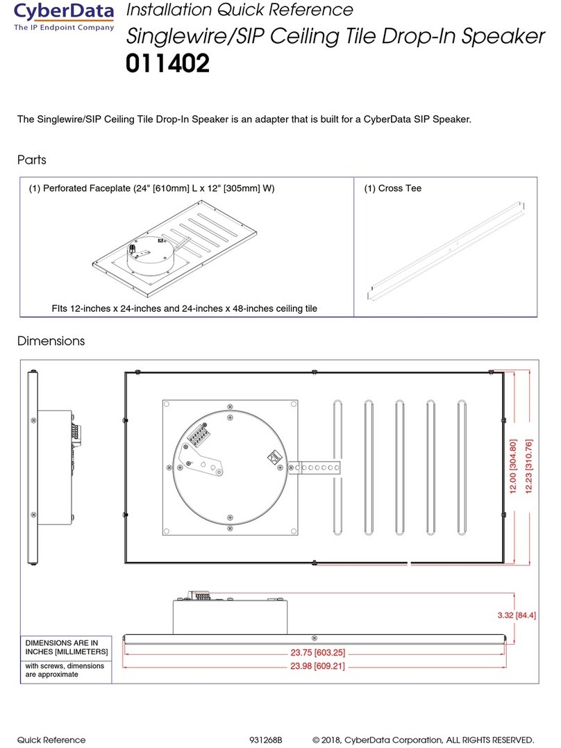 CyberData 011402 Manual