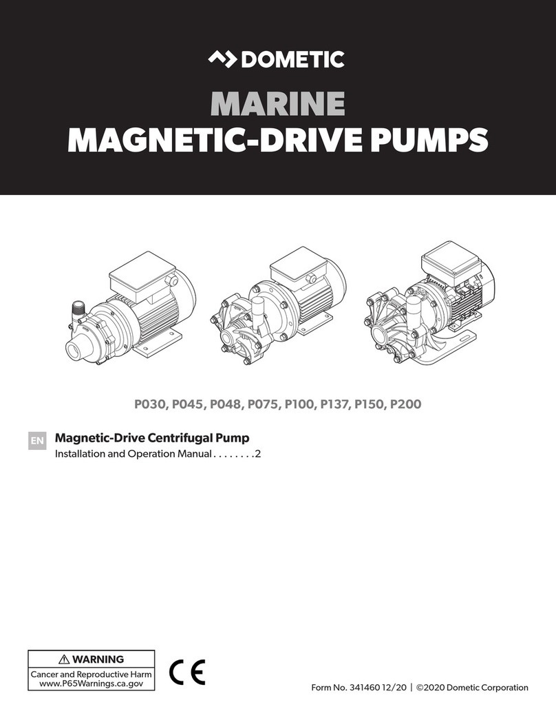 Dometic P030 Installation and operation manual