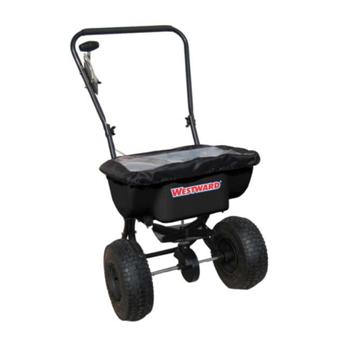 Westward Broadcast Spreader Operating instructions and parts list