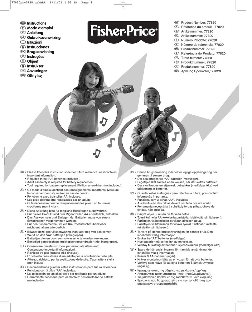 Fisher-Price 77820 instructions