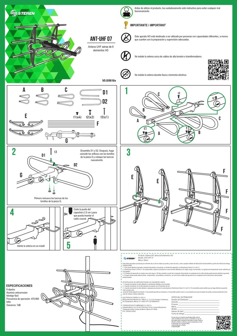 Steren ANT-UHF 07 manual