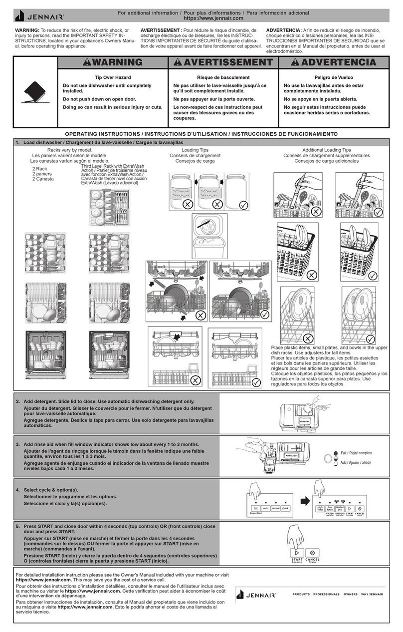 Jenn-Air JDPSS244LL Service manual