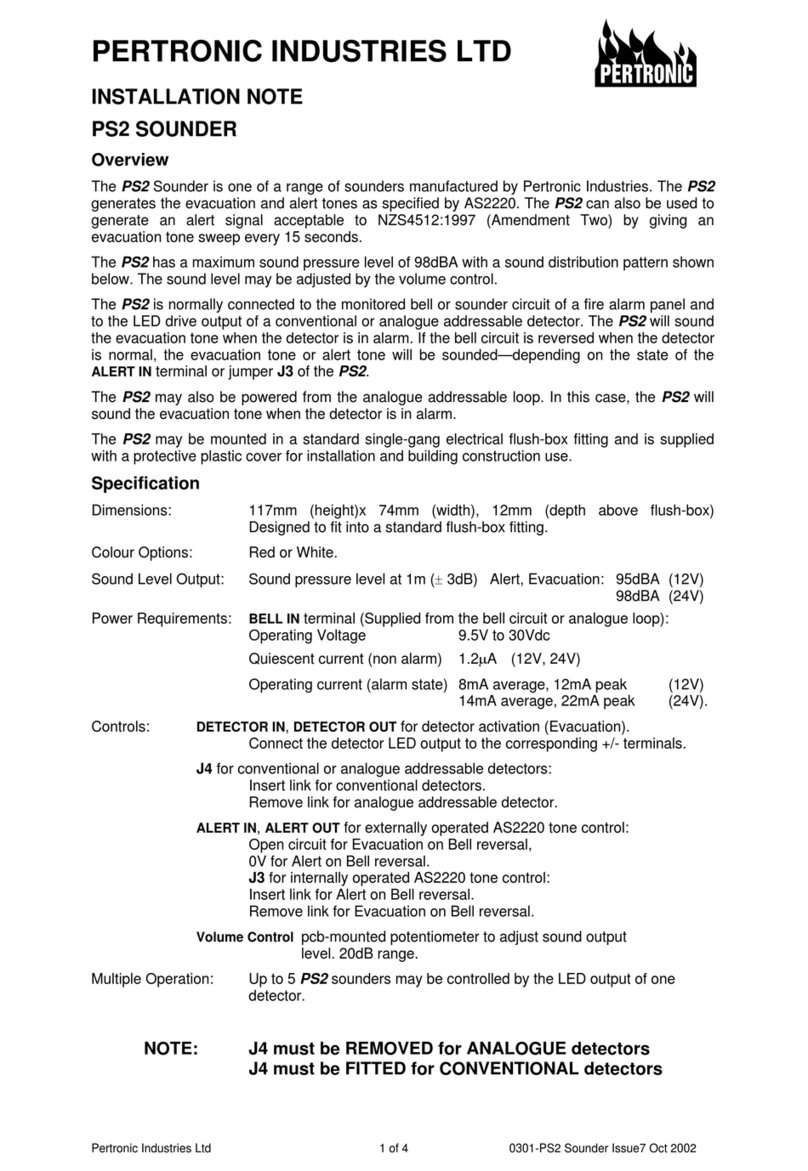 Pertronic PS2 Installation notes