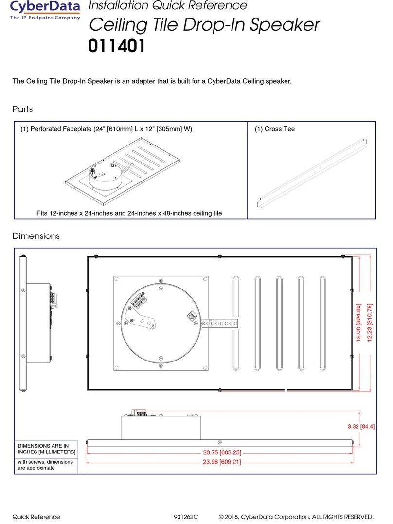CyberData 011401 Manual