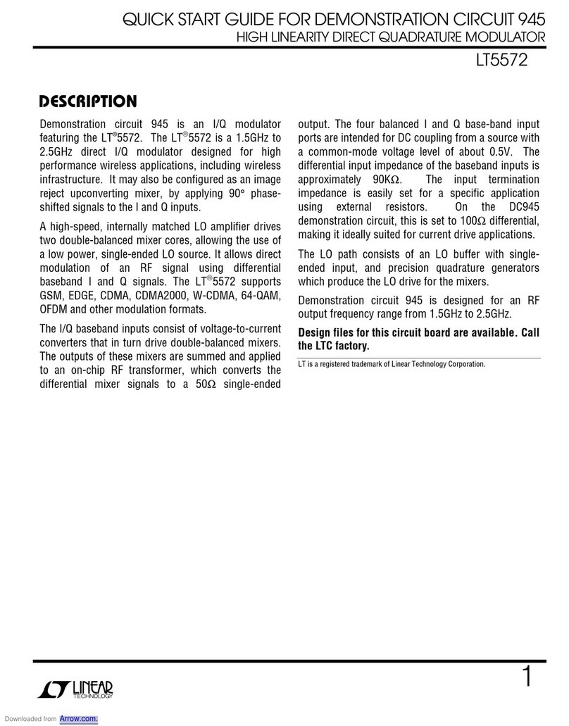 Linear Technology LT5572 User manual