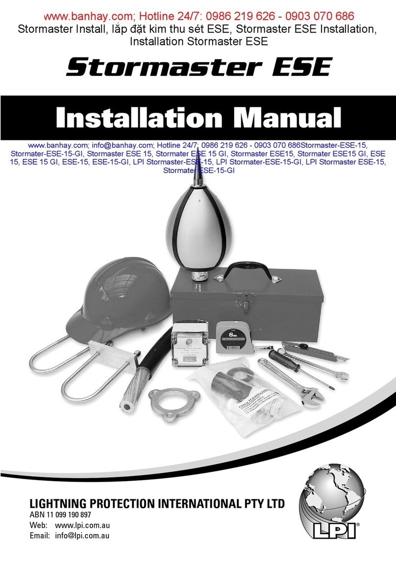 Lightning Protection International Stormaster ESE installation manual